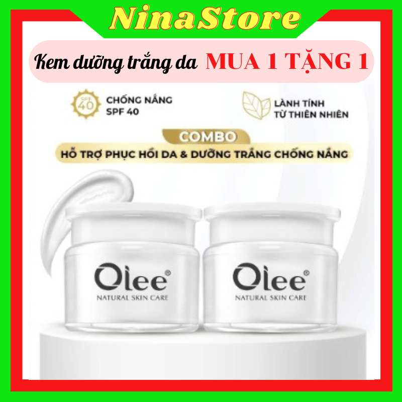 MUA 1 TẶNG 1- Kem dưỡng trắng da Olee dưỡng da chống nắng ngừa lão hóa da- kem dưỡng ẩm phục hồi da Kem Sạch Olee- Nina