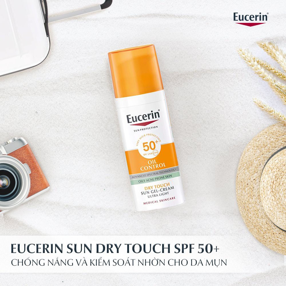 Eucerin Kem Chống Nắng Kiểm Soát Nhờn Sun Oil Control Dry Touch Spf50+ 50ml