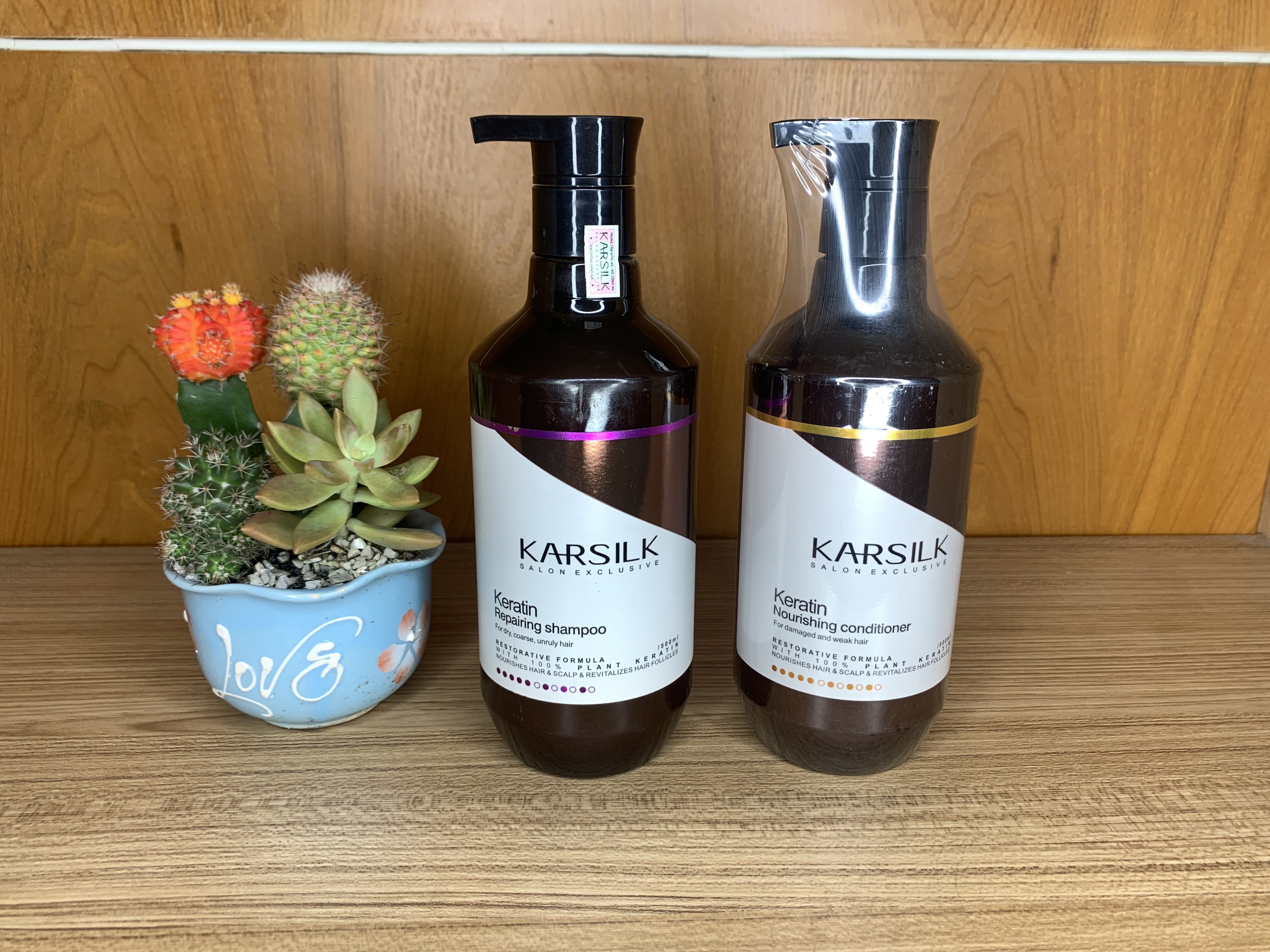 Căp Dầu Gội Và Dầu Xả Hư Tổn Karsilk Shampoo 500Ml ( Đây Là Giá Của 1 Cặp )