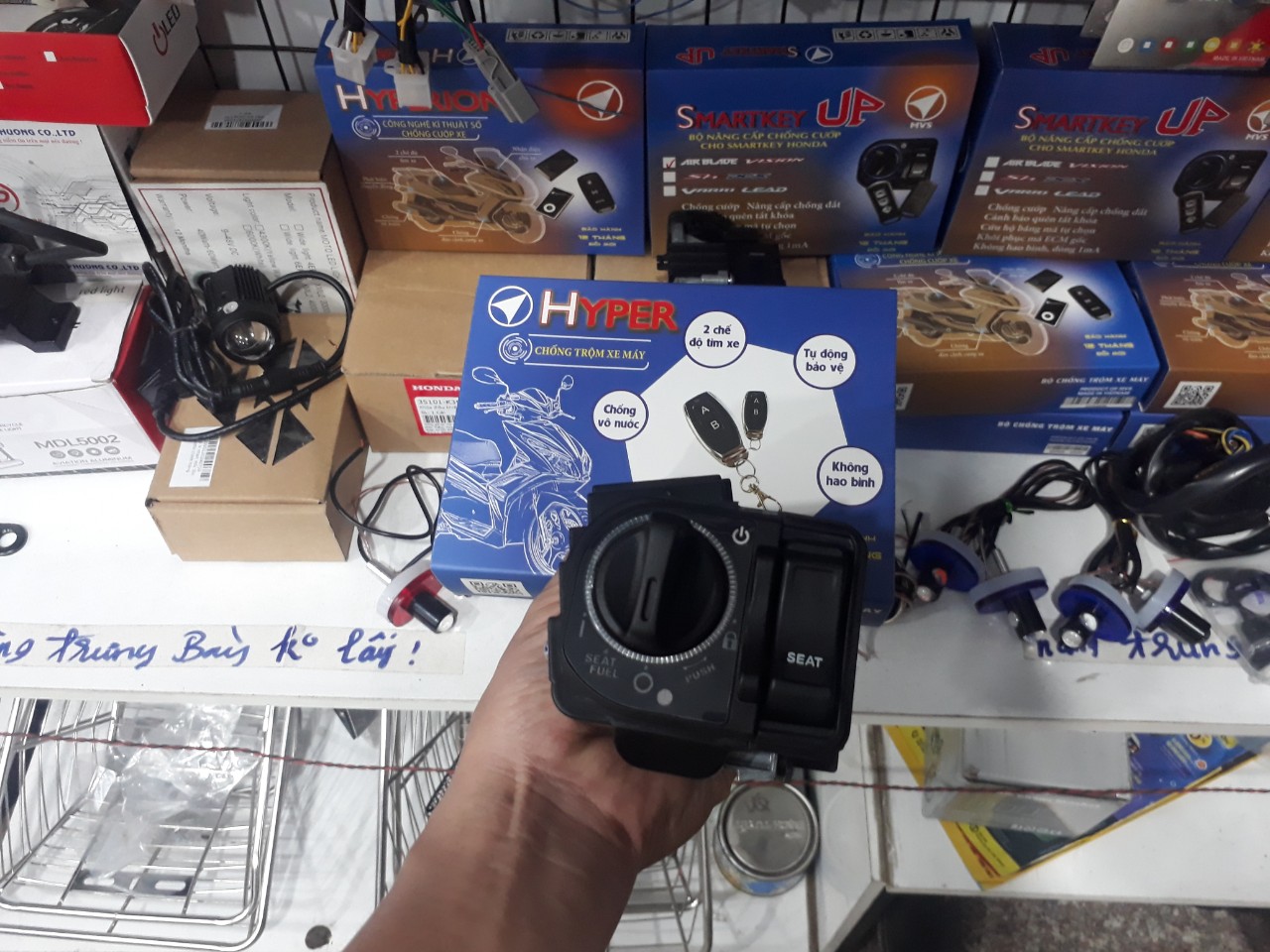 BỘ Ổ KHÓA SMARTKEY CHỐNG CƯỚP CHỐNG TRỘM CHO XE WINNER X AB VISION VARIO... CHÍNH HÃNG MVS BẢO HÀNH 