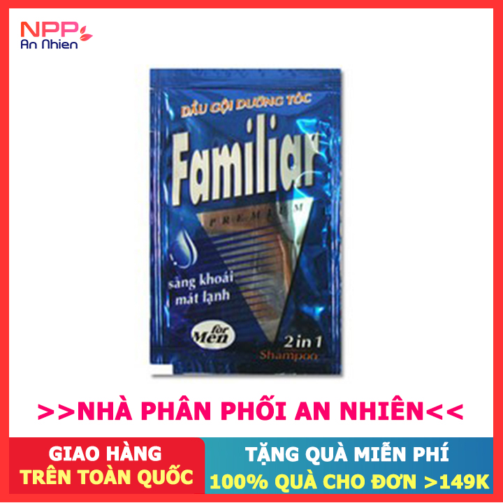 Combo 150 Gói Dầu Gội Dưỡng Tóc Cho Nam Xanh Dương Gói 5 Ml - Npp An Nhiên