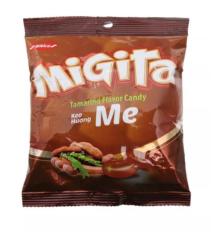 Kẹo Cứng Migita Bibica - Vị Quế/Bạc Hà/Chanh Muối/ Gừng/ Me