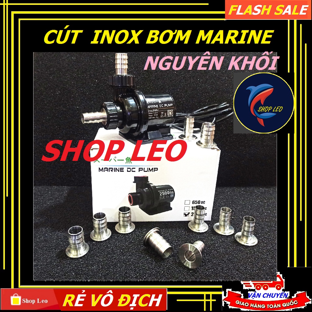 [Hoàn Tiền 10%]Cút INOX cho bơm MARINE (Inox 304 HÀNG NGUYÊN KHỐI) - Phụ kiện Bơm MARINE - cút Bơm C