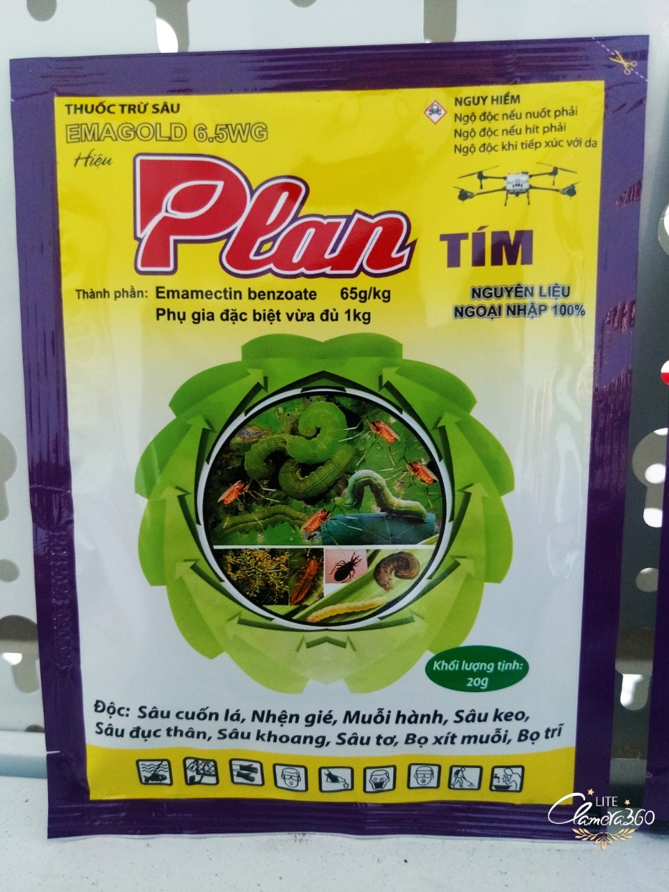 Thuốc trừ sâu sinh học Emamectin 6.5 (gói 20g) - Chuyên Sâu và Bọ trĩ