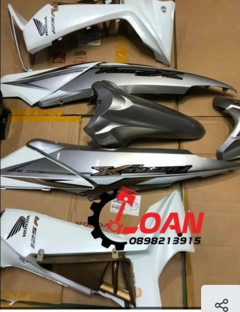 DÀN ÁO FUTURE X FI 125 MÀU TRẮNG XÁM HÀNG ZIN HONDA CHÍNH HÃNG