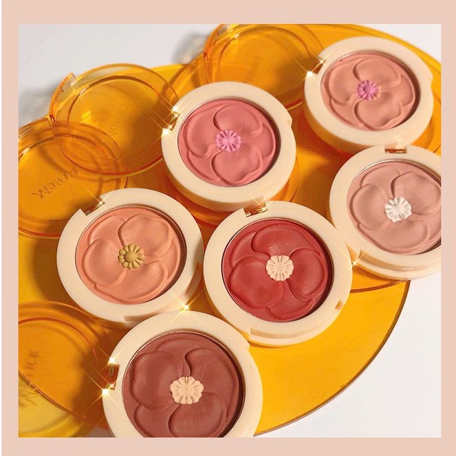 Phấn Má Nhiều Màu Maffick Cánh Hoa Flower Warm Blush Powder Pan