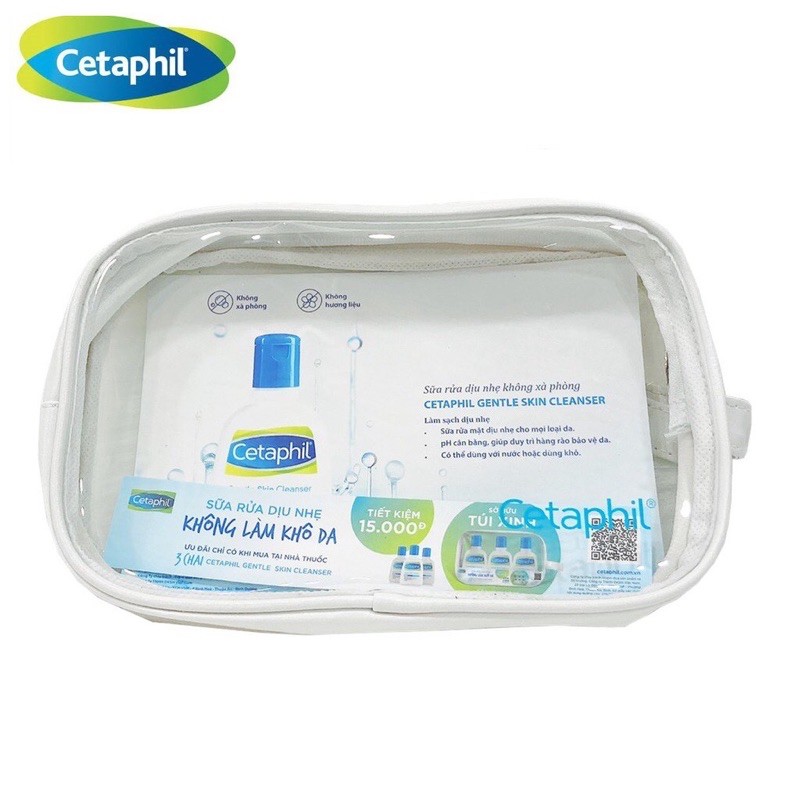 Túi Nhựa Đựng Mỹ Phẩm Cao Cấp - Quà Tặng Cetaphil