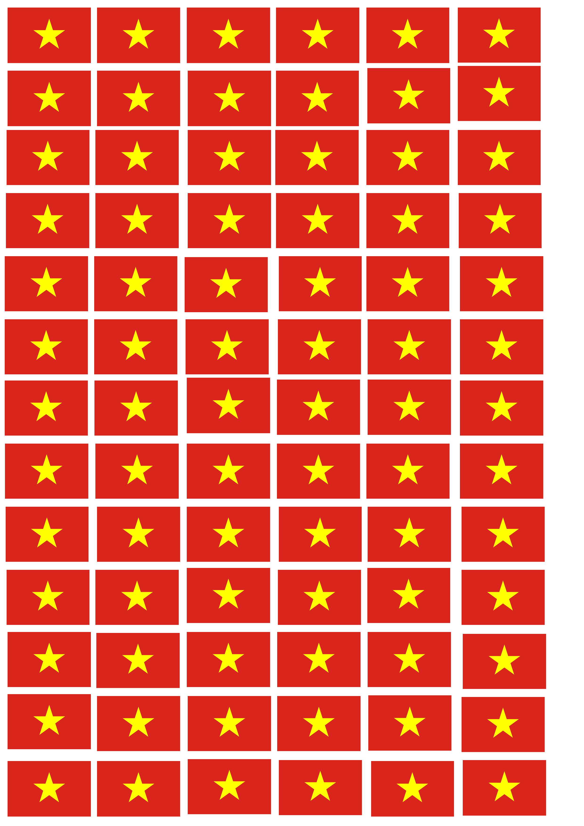 Bộ 100 Sticker hình dán lá cờ Việt Nam cờ dán mặt decal cờ dán mặt cổ vũ cờ dán mặt cổ vũ bóng đá
