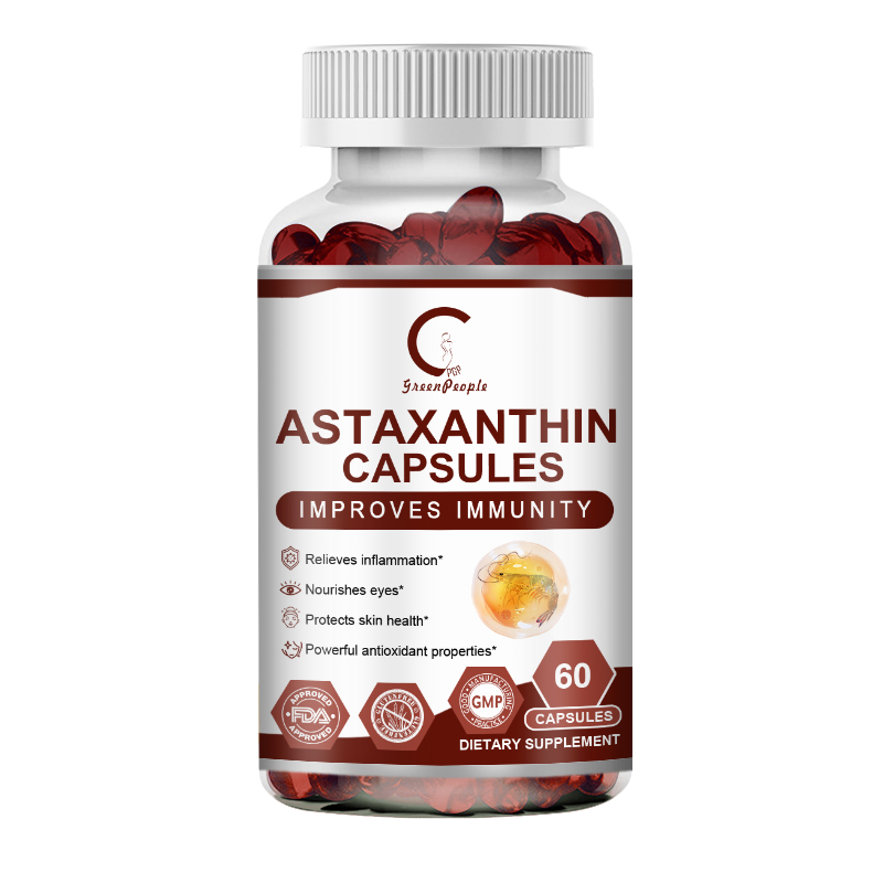 GPGP Greenpeople Astaxanthin Bổ sung thúc đẩy hoạt động chống oxy hóa sức khỏe của da và mắt