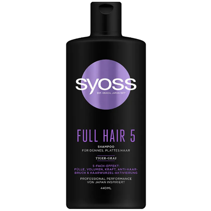 Dầu Gội Cho Tóc Nhuộm Bảo Vệ Màu Tóc Nhuộm Syoss Full Hair 5440 Ml