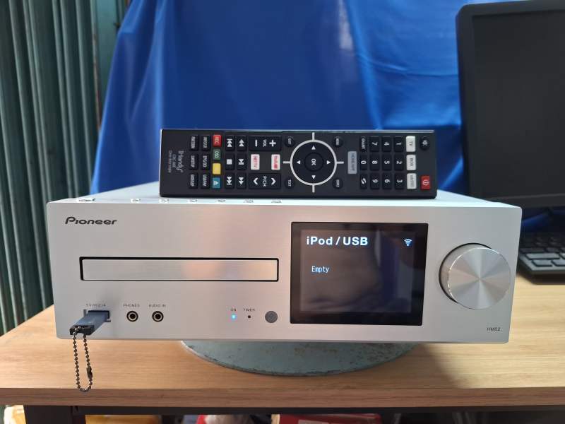 Amply Pioneer HM82 đầu amply nhạc số DAC giải mã chơi tốt CD Bluetooth Wifi line in và giải mã quang
