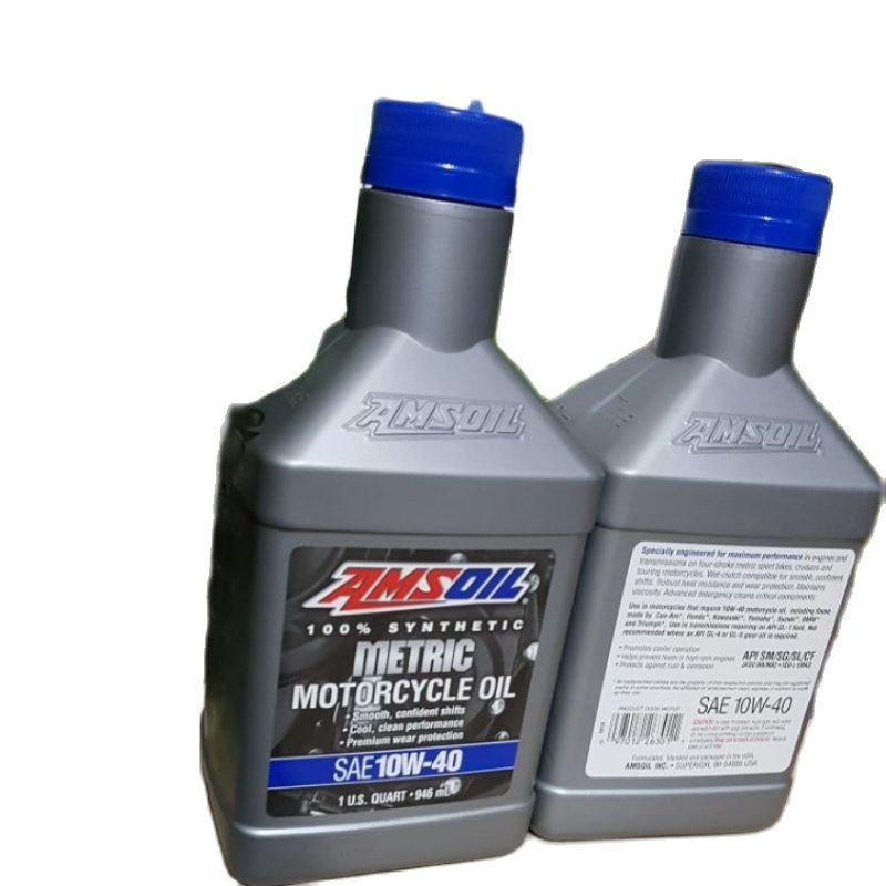 Nhớt Amsoil 10W40 Metric dành cho xe số/ xe côn tay thành phần   dầu nhớt tổng hợp AMSOIL METRIC