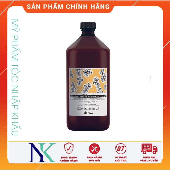 Tinh Chất Siêu Hoạt Động Davines Keratin Wonder 1000Ml