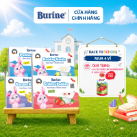 [Mix Vị] Combo 2 vỉ Pudding Ăn Dặm Burine Dành Cho Bé Từ 6 Tháng Tuổi