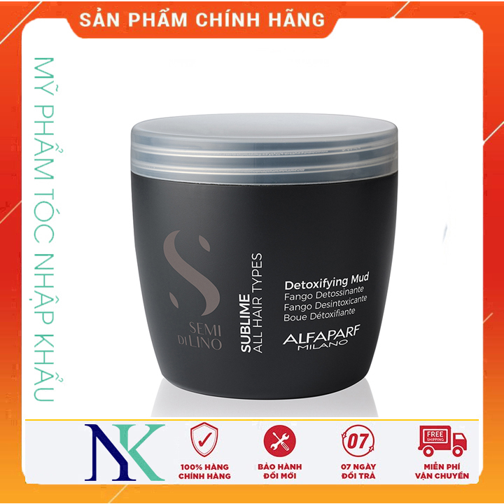 [HCM]Kem Hấp Bùn Alfaparf Sublime Detoxifying Mud Thải Độc Cho Tóc & Da Đầu 500Ml