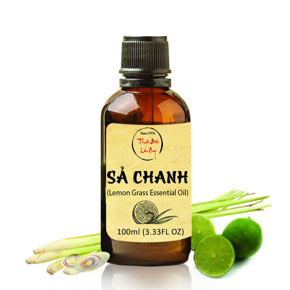 Tinh dầu Sả Chanh 100ml đuổi muỗi côn trùng xông phòng thiên nhiên nguyên chất