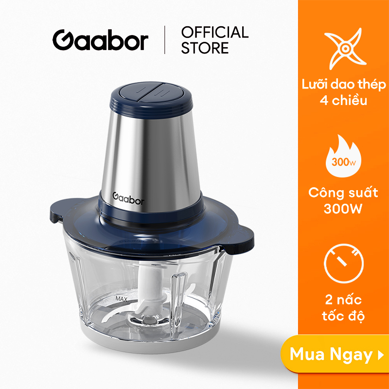 Máy xay thực phẩm 2L đa năng GAABOR MG20M-BE01A /GJ-M30A công suất 300W cối thuỷ tinh chịu lực tốt -