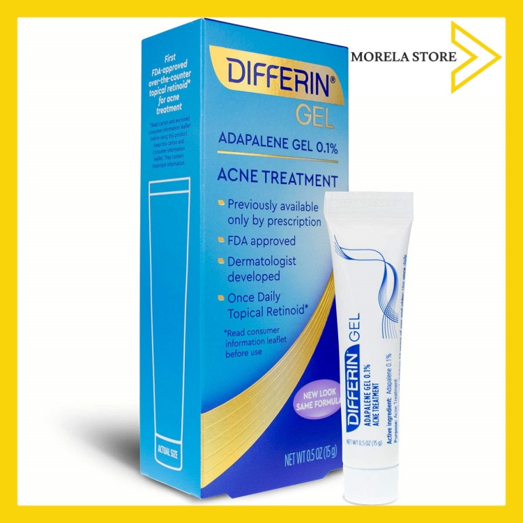 [HCM]Kem mụn Differin Adapalene Gel 0.1% Acne Treatment 15g