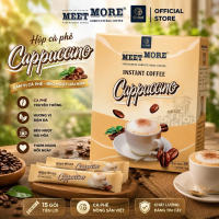 Hộp cà phê hòa tan Cappuccino Meet More (15 gói x 18g) - Cà Phê Truyền Thống