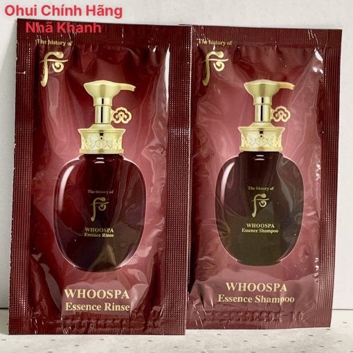 [Hcm]Combo 10 Gói Dầu Gội Và10 Gói Dầu Xã Đông Y Whoo Spa Essence Shampoo 5Ml Giúp Da Đầu Khỏe Giảm Thiểu Rụng Tóc Trị Gàu Mềm Mượt Tóc - Nhã Khanh Ohui