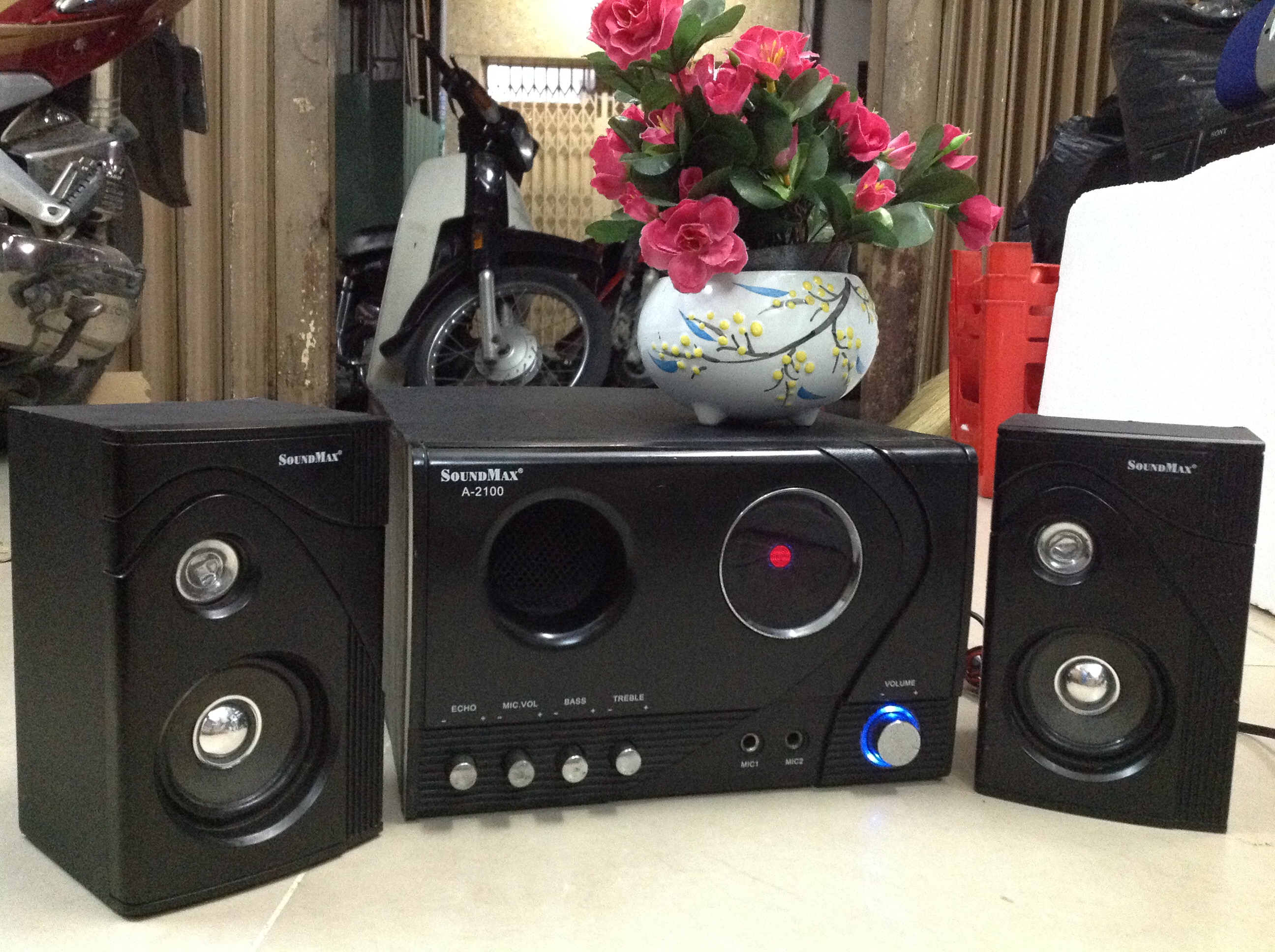 [VOUCHER 10%] Bộ 3 loa Soundmax A2100 nghe nhạc xem phim - Loa Đã Qua Sử dụng ..# khách nhớ lưu mã g