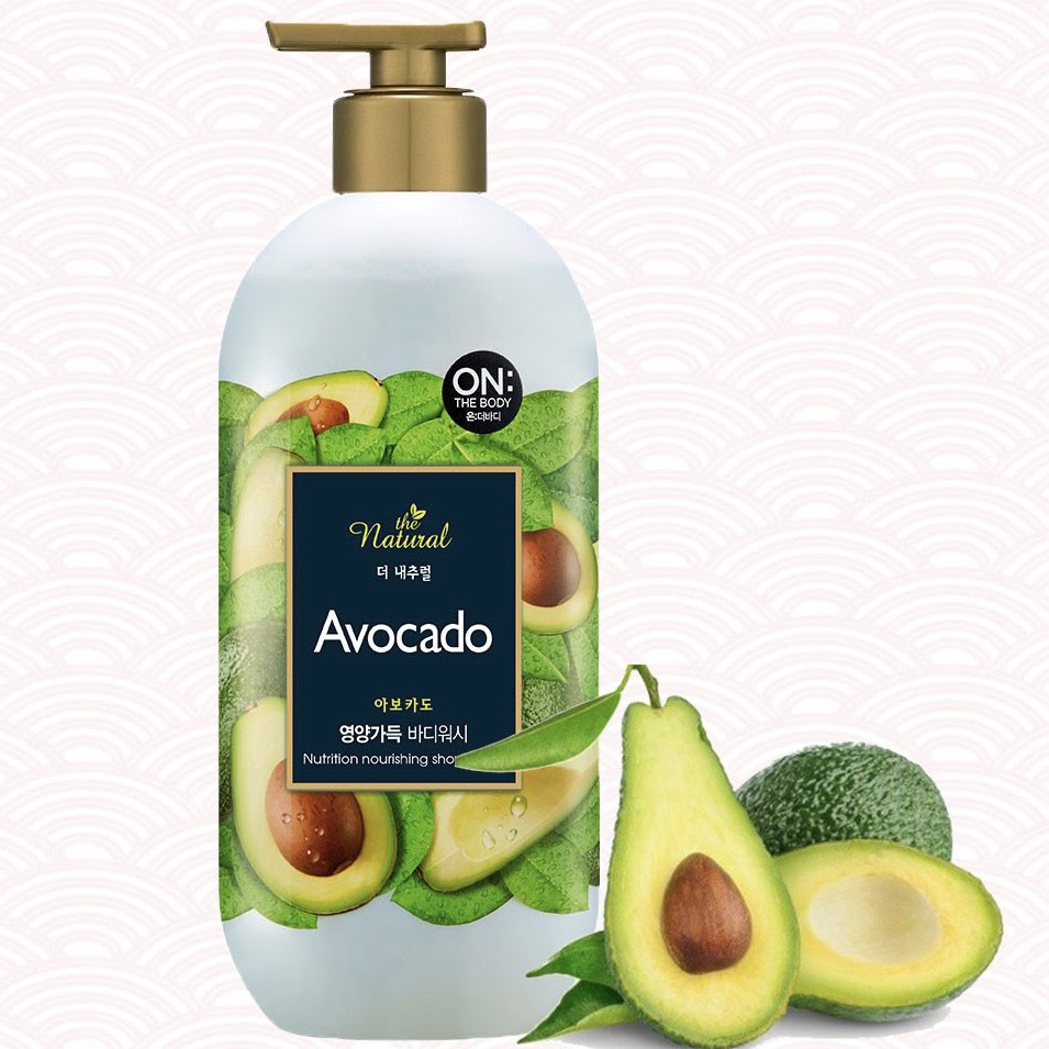 [Hcm]Sữa Tắm On:the Body The Natural Avocado (500G) - Hương Bơ Dưỡng Ẩm Và Bổ Sung Vitamin Cho Da