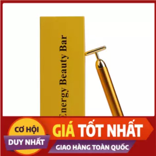 [HCM]Cây lăn massage mặt làm trẻ hóa làn da - Bút Massage Chữ T Màu Gold