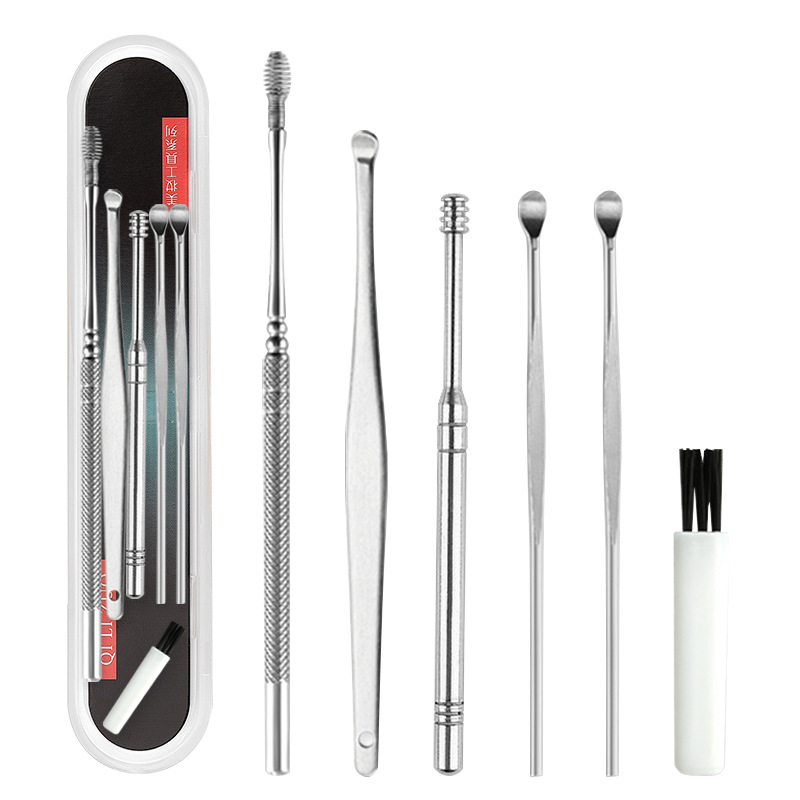 Dụng Cụ Lấy Ráy Tai 6 Món Trong 1 Thiết Kế Thông Minh Tiện Lợi M003