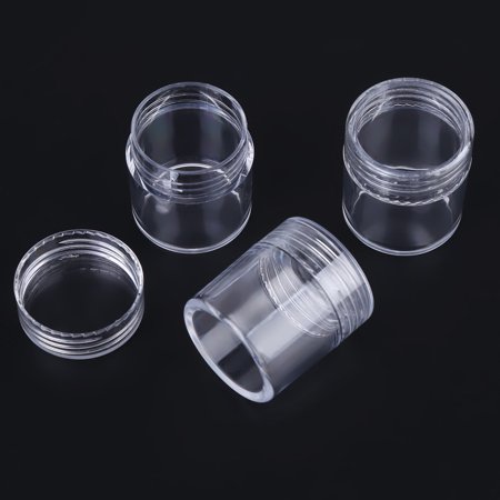 10 hủ nhựa 5gr - 10 hủ nhựa trong suốt nhỏ -  10 hủ nhựa trong suốt nắp đen - HỦ CHIẾT MỸ PHẨM 5GR / 10GR / 3GR - NGUYÊN LIỆU MỸ PHẨM
