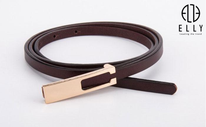 [Brand Day] Dây lưng nữ cao cấp da thật ELLY – ED21