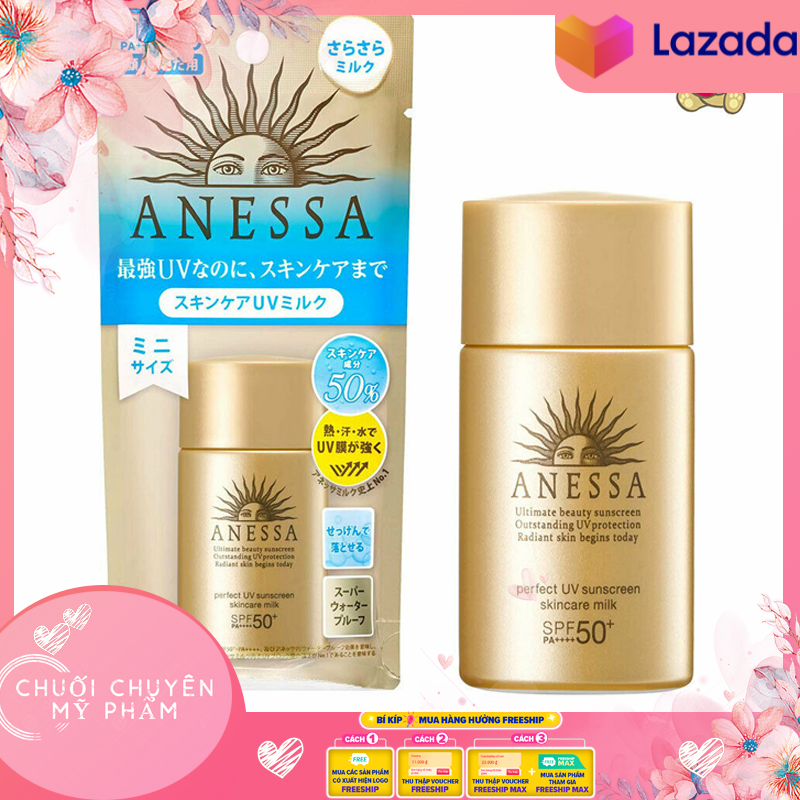 [HCM]Kem chống nắng Shiseido Anessa Perfect UV Sunscreen Mild Milk SPF50+ 60ml | Kem Chống Nắng ANESSA Cao Cấp 60ML - Là Sản Phẩm Của Thương Hiệu Nổi Tiếng Được Sự Tin Dùng Của Nhiều Khách Hàng Bảo Vệ Da Dưới Nhiều Tác Động Của Ánh Nắng Mặt Trời