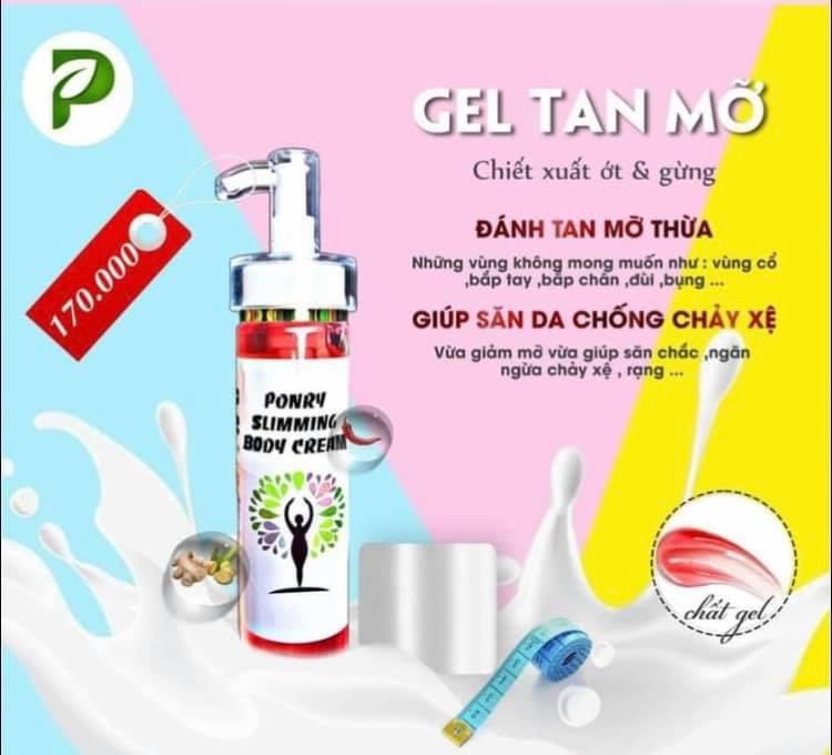 Combo Tan Mỡ Ponry Tặng Kèm Cuộn Quấn Bụng Và Thước Đo Eo (Chính Hãng)