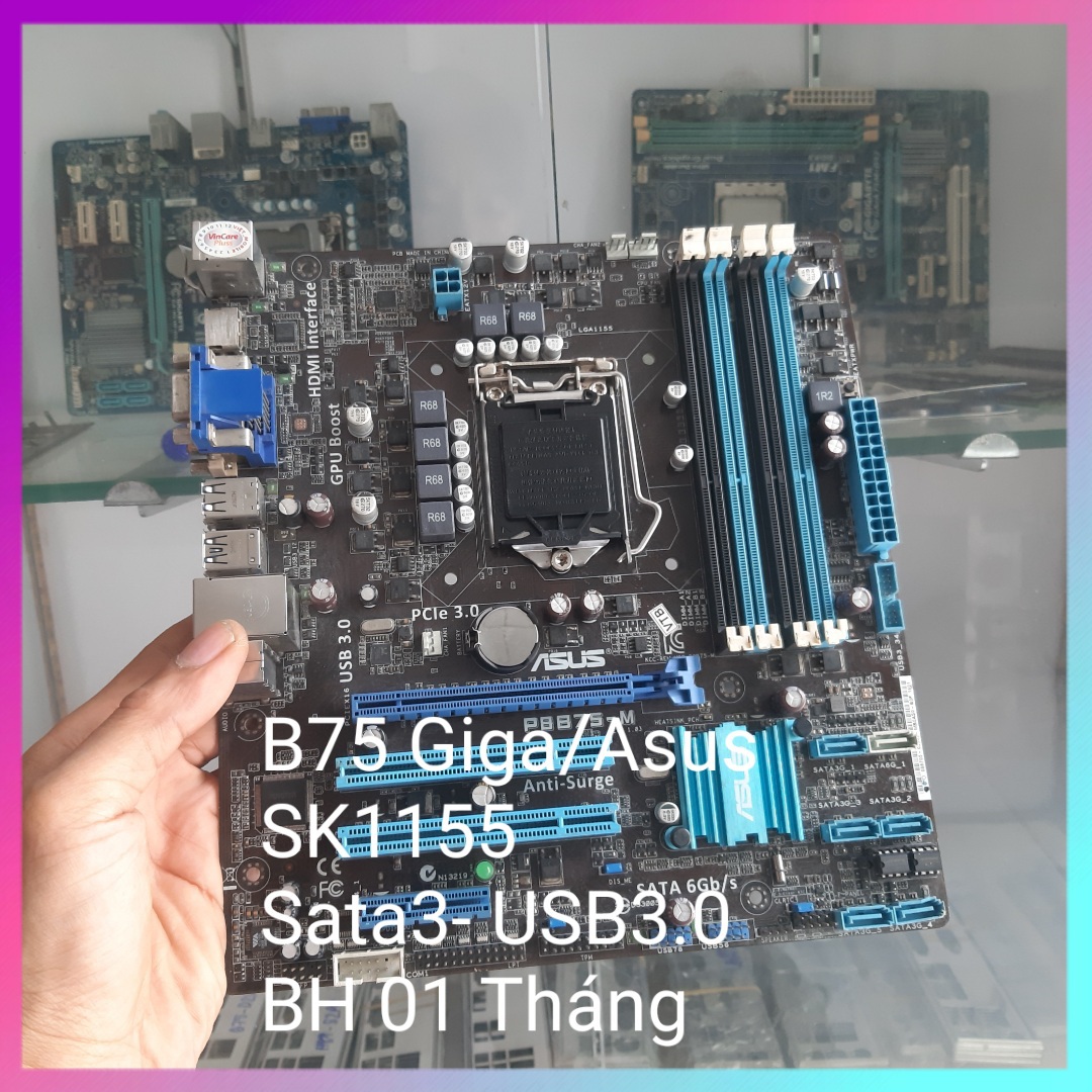 Main B75 Gigabyte/ Asus tháo máy chạy tốt giá rẻ kèm Fe