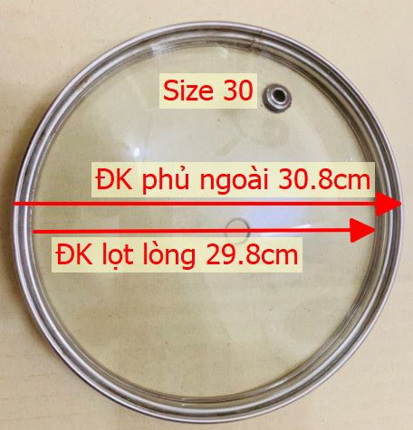 Nắp vung kính xoong-nồi-chảo Nắp nồi nắp đậy chảo vung nồi vung chảo vung nồi thuỷ tinh kính cường l