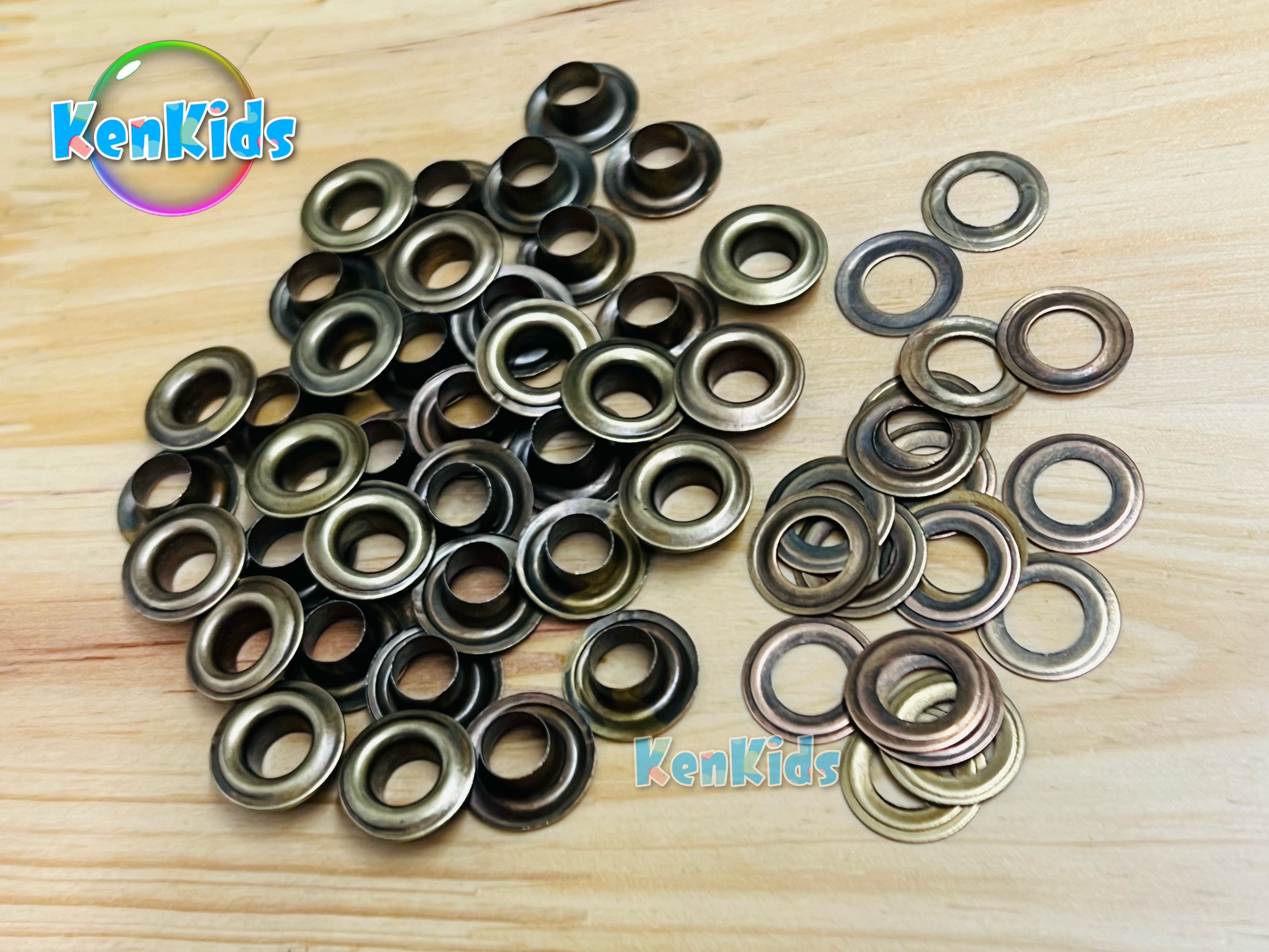 1 gói Khoen ore mắt cáo bọc lỗ kèm long đền - đóng bạt da vải - 5mm / 6mm / 8mm / 10mm / 12mm / 14mm