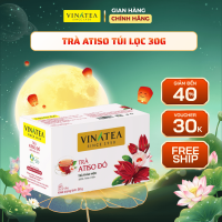 Trà Vinatea Thảo Mộc Atiso đỏ Túi Lọc Hộp 30g Trà Thảo Mộc Hương Vị Thơm Ngon Đặc Trưng