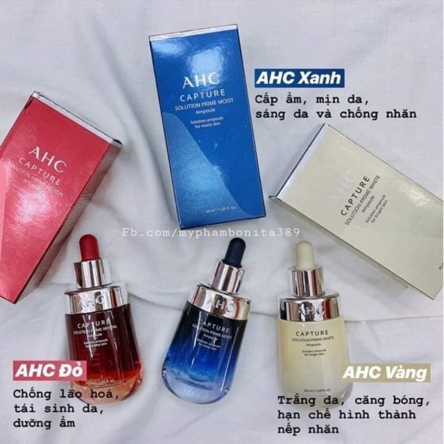 Serum Ahc Capture Solutiom Max Ampoule- Đủ Bill|Đỏ