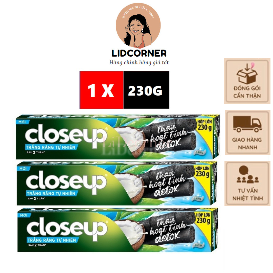 Kem đánh răng CLOSEUP giúp làm trắng răng tự nhiên sau 2 tuần với chiết xuất dừa và than hoạt tính 2