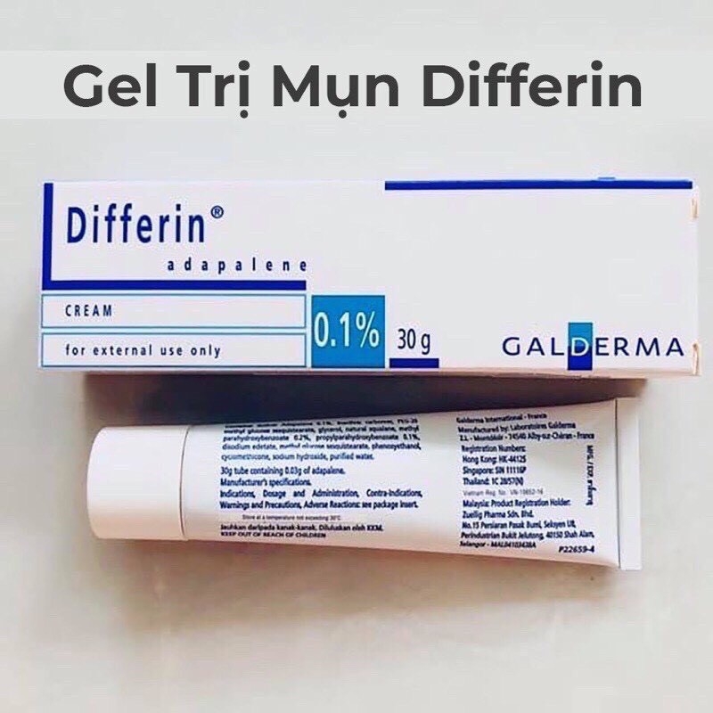 [Hcm]Kem Bôi Mụn Chính Hãng Công Ty Differin 30G 0.1%