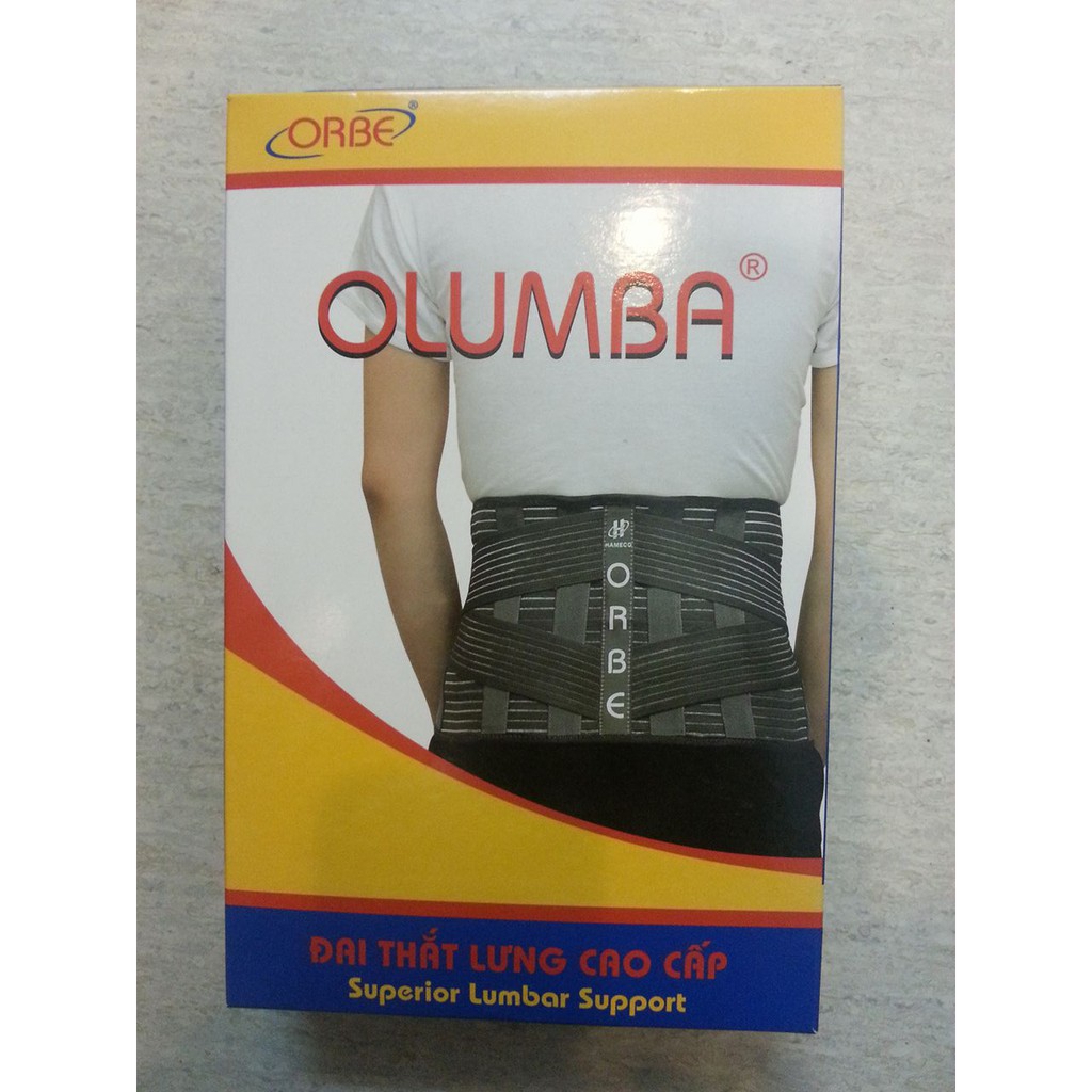 Đai Lưng Olumba Orbe Cao Cấp Hỗ Trợ Cột Sống Thoát Vị Đĩa Đệm