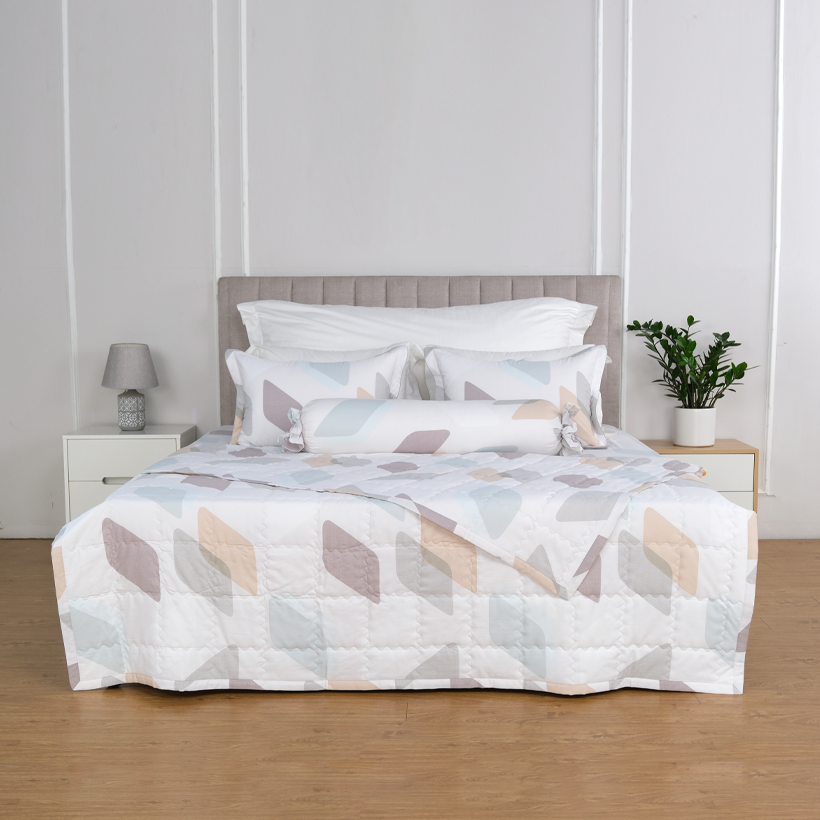 Bộ ga chun chăn mỏng 23f Forever Elegant H149 set 4 món cao cấp 100% Tencel kháng khuẩn khử mùi nhiề