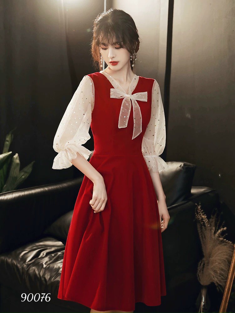 Váy đỏ tiểu thư dự tiệc đầm đỏ cổ vuông dây kiểu dáng xòe mặc noel tết xinh  sang chảnh Milla Dress | Lazada.vn