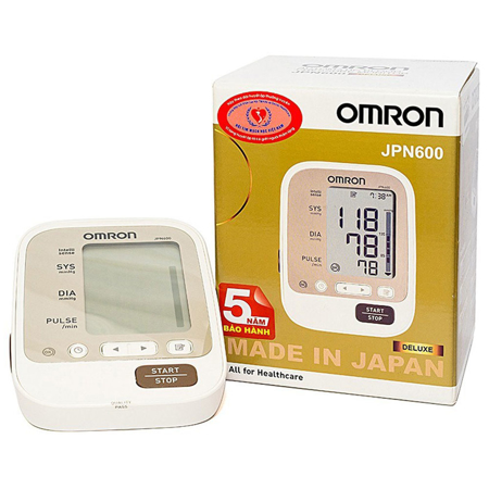 M&aacutey đo huyết &aacutep Omron JPN600 - Đo huyết &aacutep bắp tay ch&iacutenh x&aacutec v&agrave thoải m&aacutei