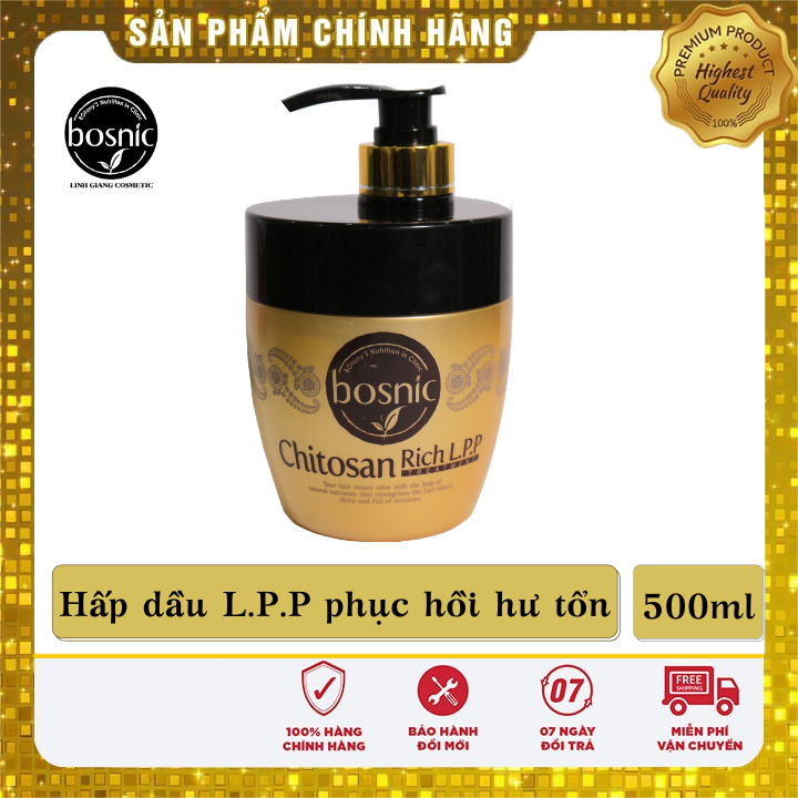 [Hcm]Kem Ủ Tóc Bosnic - Chitosan Rich L.p.p Treatment 500Ml - Chính Hãng Hàn Quốc