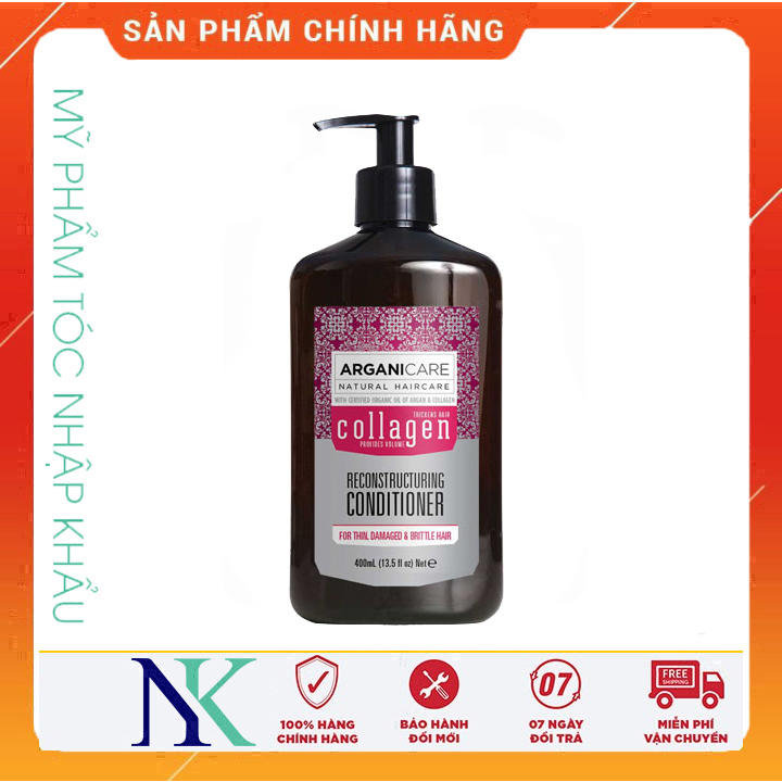 [Hcm]Dầu Xã Dưỡng Tóc Arganicare Collagen 400Ml