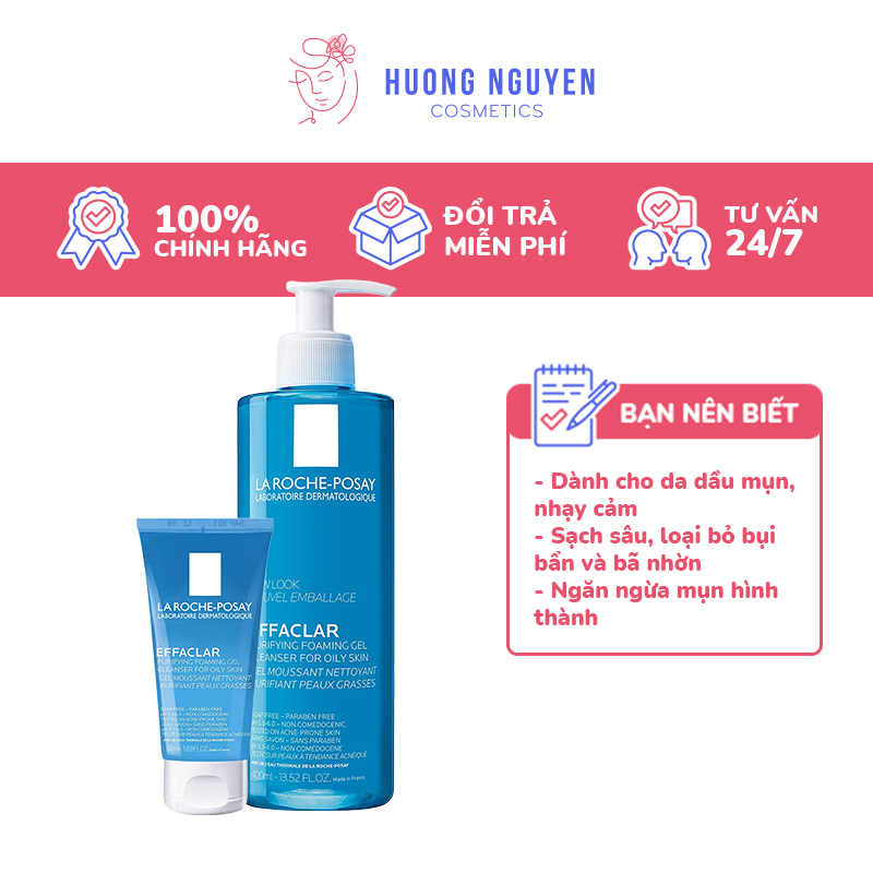 Sữa Rửa Mặt La Roche Posay Effaclar Purifying Foaming Gel 400Ml