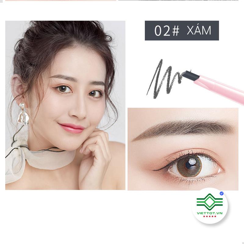 Maycreate – Chì Kẻ Mày 2 Đầu Chải Mày Multi Purpose Eyebrown Pencil - Vt044