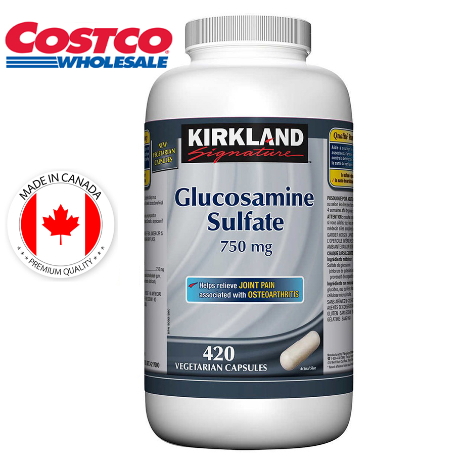[HCM]Glucosamine Sulfate Kirkland 420 Viên Tăng sức khoẻ xương lấp đầy sụn khớp gấp 2 lần loại thường CANADA