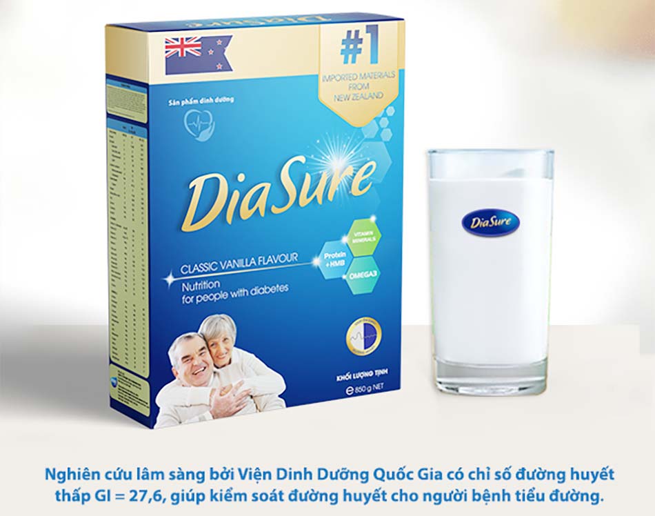 [HCM]Sữa DiaSure -  850g - Dinh dưỡng dành cho người tiểu đường - DiaSure- TT365
