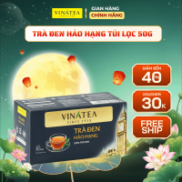 Trà đen hảo hạng 50g trà túi lọc 25 gói vị đậm đà phong cách Anh hồng trà đen cao cấp Vinatea